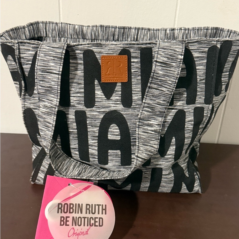 Robin Ruth Black and White Tote Bag